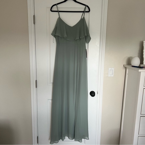 NWT Birdy Grey bridesmaid dress Jane size large sage green - Picture 1 of 4